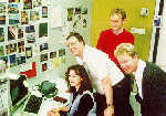 Image of my officemates at the Leiden Observatory in 1994